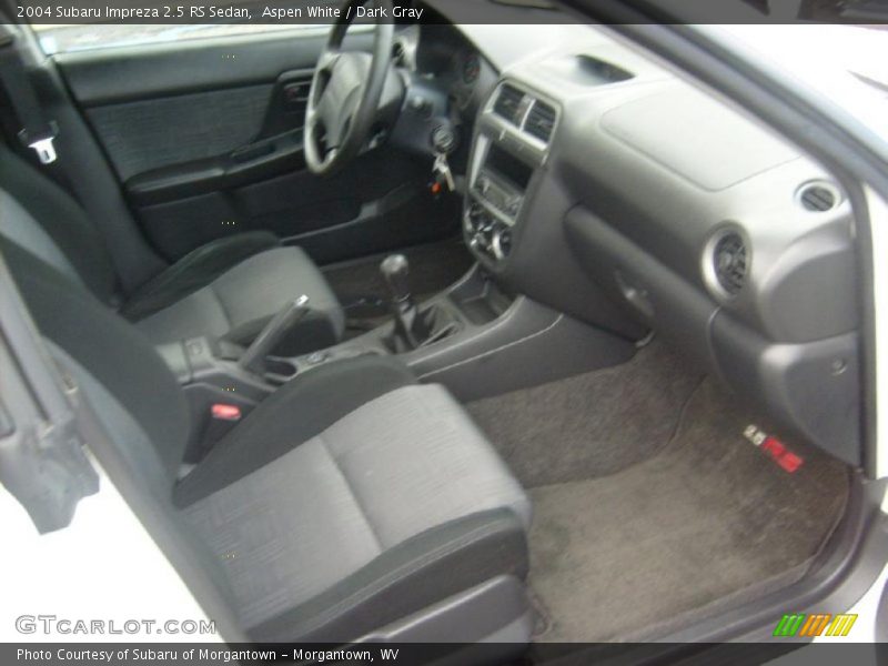 Aspen White / Dark Gray 2004 Subaru Impreza 2.5 RS Sedan