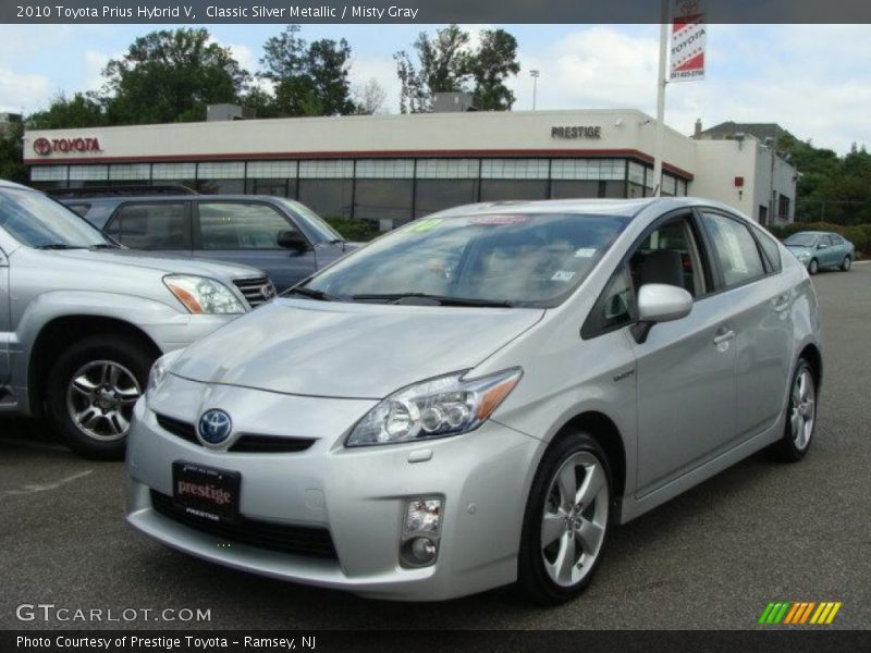 Classic Silver Metallic / Misty Gray 2010 Toyota Prius Hybrid V