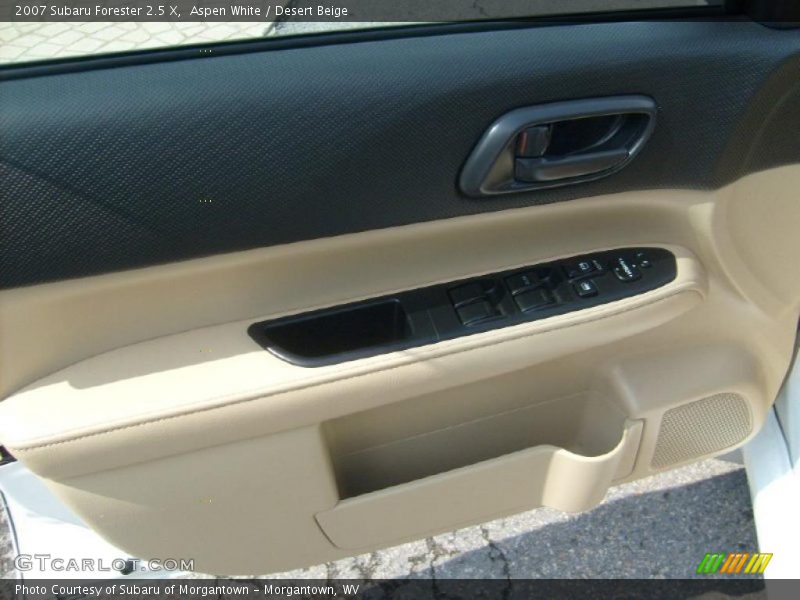 Aspen White / Desert Beige 2007 Subaru Forester 2.5 X