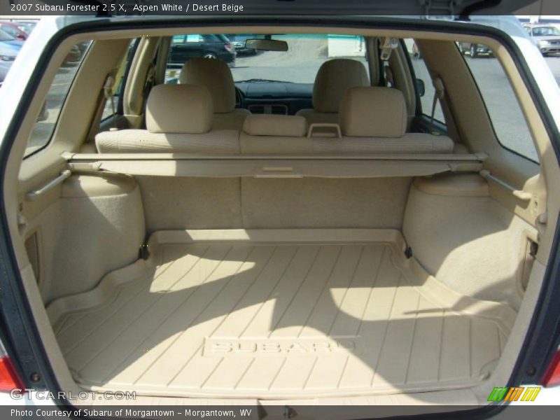 Aspen White / Desert Beige 2007 Subaru Forester 2.5 X