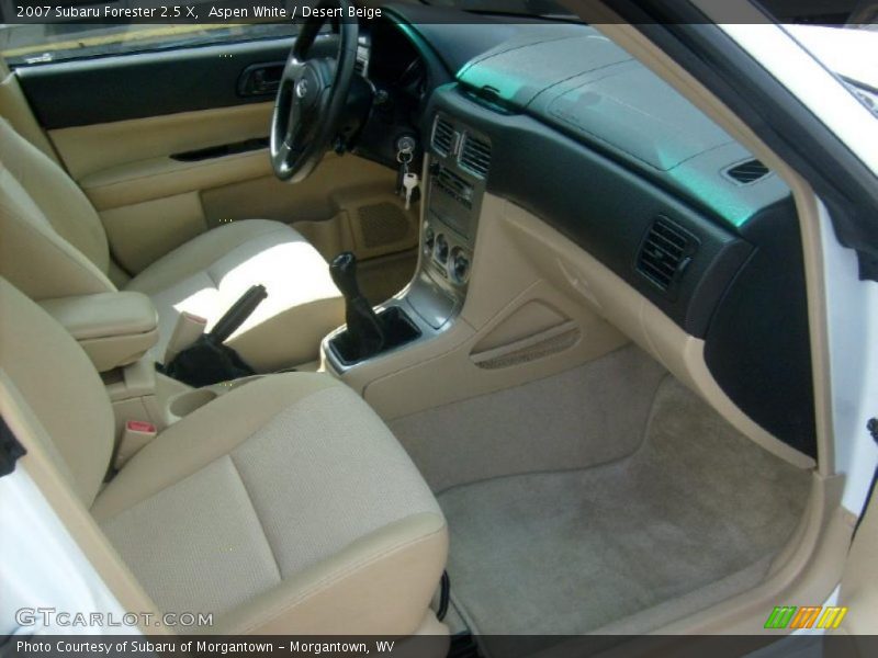 Aspen White / Desert Beige 2007 Subaru Forester 2.5 X