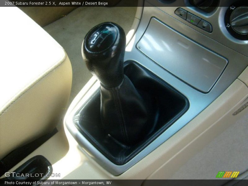 Aspen White / Desert Beige 2007 Subaru Forester 2.5 X