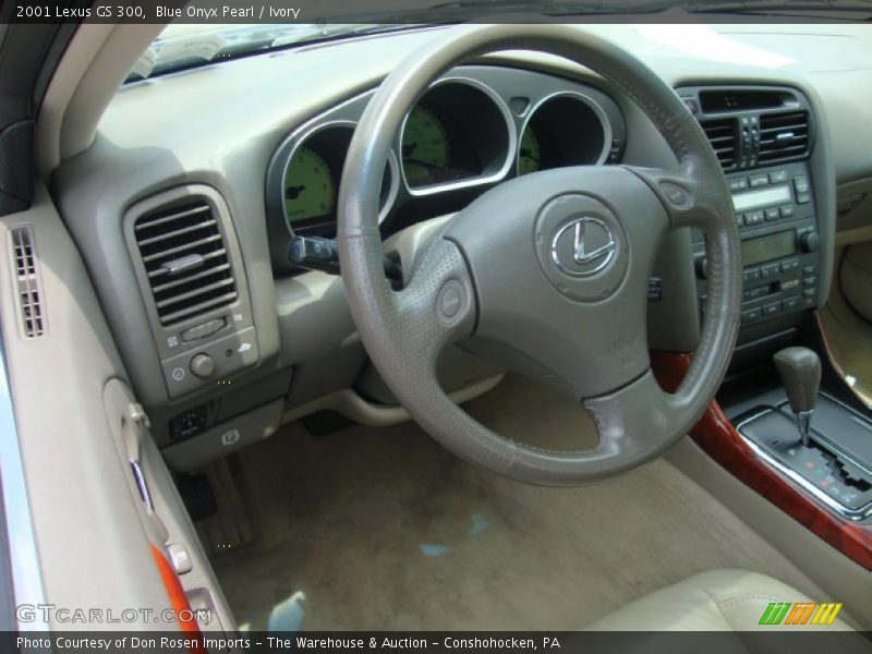 Blue Onyx Pearl / Ivory 2001 Lexus GS 300