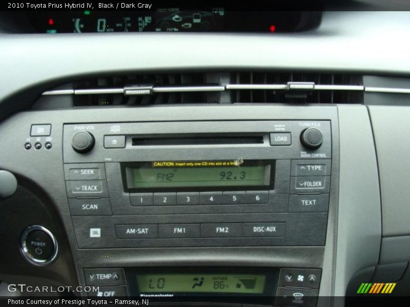 Black / Dark Gray 2010 Toyota Prius Hybrid IV