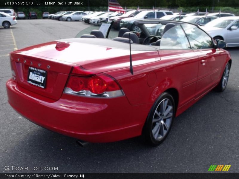 Passion Red / Off Black 2010 Volvo C70 T5