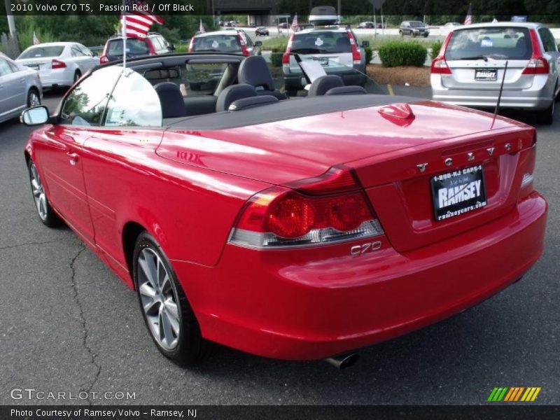 Passion Red / Off Black 2010 Volvo C70 T5