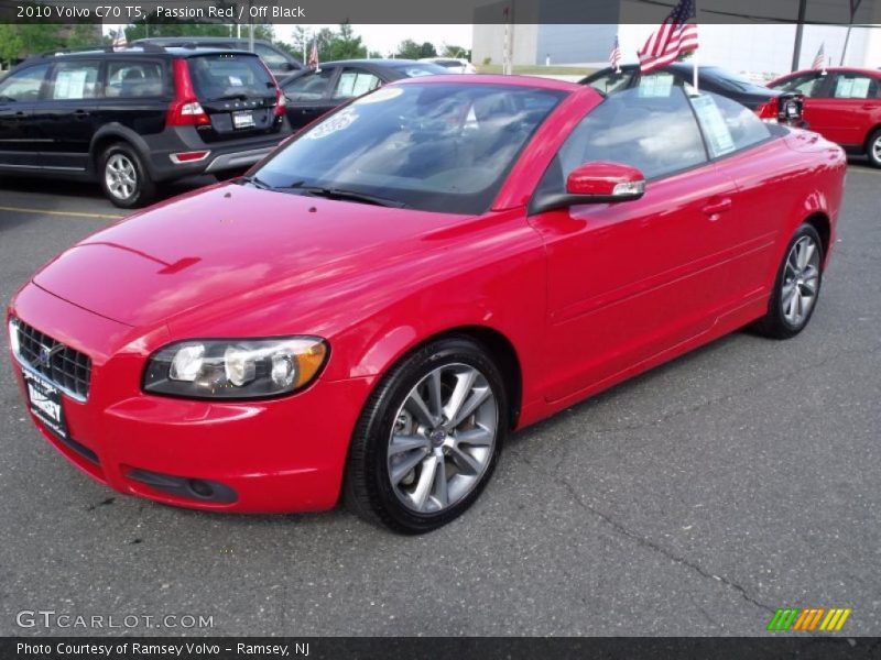 Passion Red / Off Black 2010 Volvo C70 T5