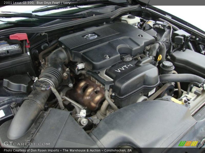 Blue Onyx Pearl / Ivory 2001 Lexus GS 300