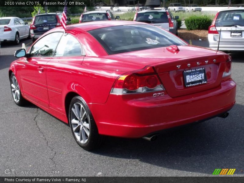 Passion Red / Off Black 2010 Volvo C70 T5