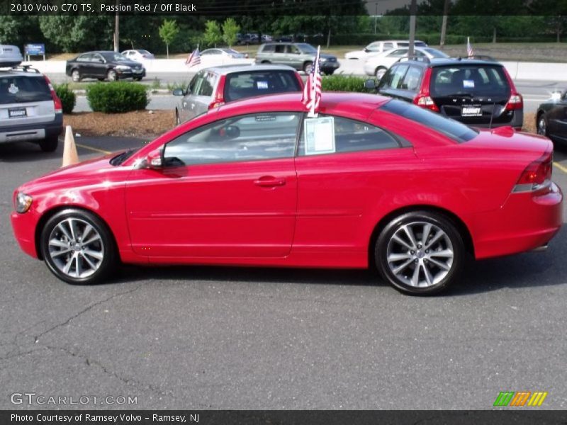 Passion Red / Off Black 2010 Volvo C70 T5
