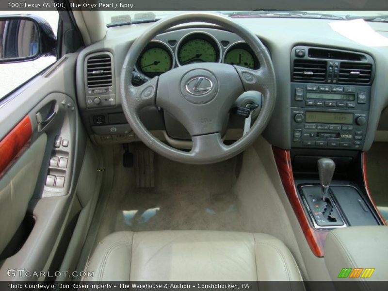 Blue Onyx Pearl / Ivory 2001 Lexus GS 300