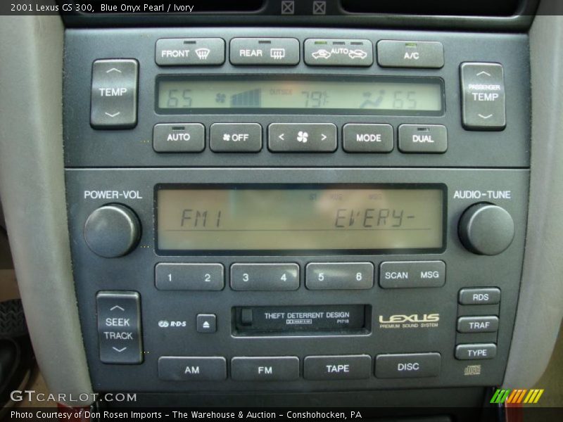 Blue Onyx Pearl / Ivory 2001 Lexus GS 300