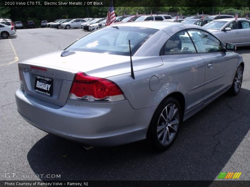 Electric Silver Metallic / Off Black 2010 Volvo C70 T5