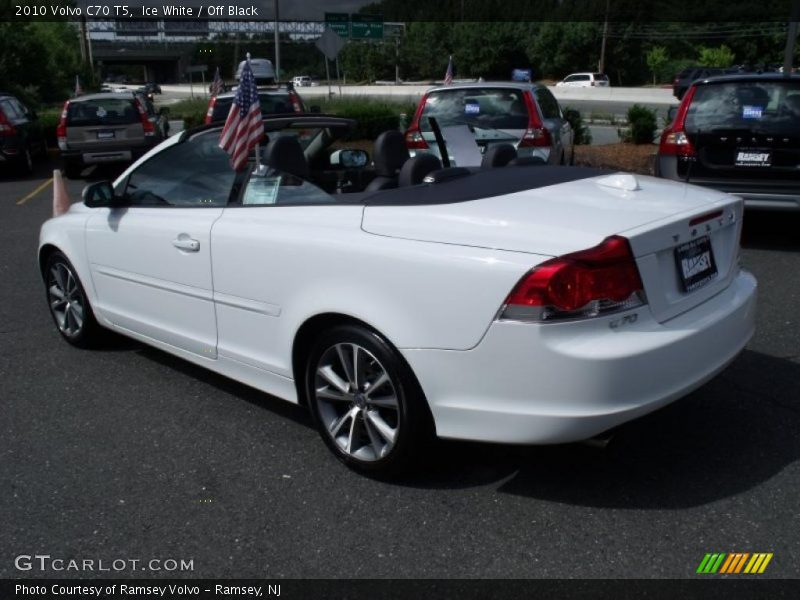 Ice White / Off Black 2010 Volvo C70 T5