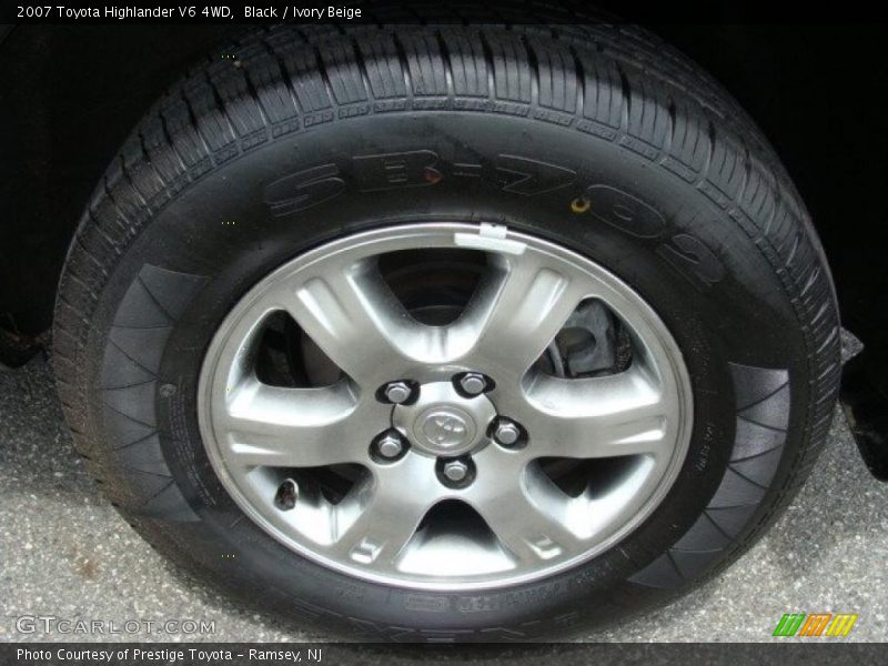 Black / Ivory Beige 2007 Toyota Highlander V6 4WD