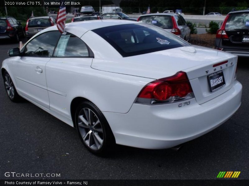 Ice White / Off Black 2010 Volvo C70 T5