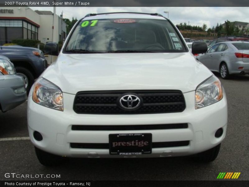 Super White / Taupe 2007 Toyota RAV4 4WD