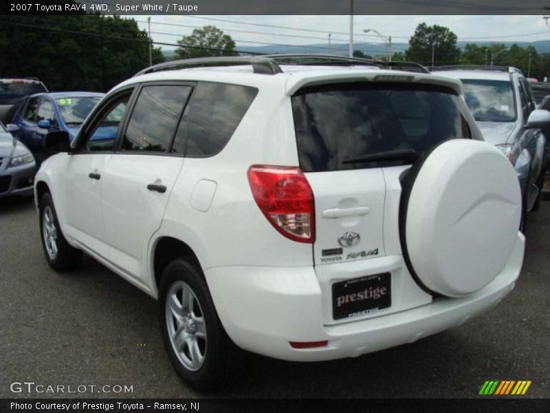 Super White / Taupe 2007 Toyota RAV4 4WD