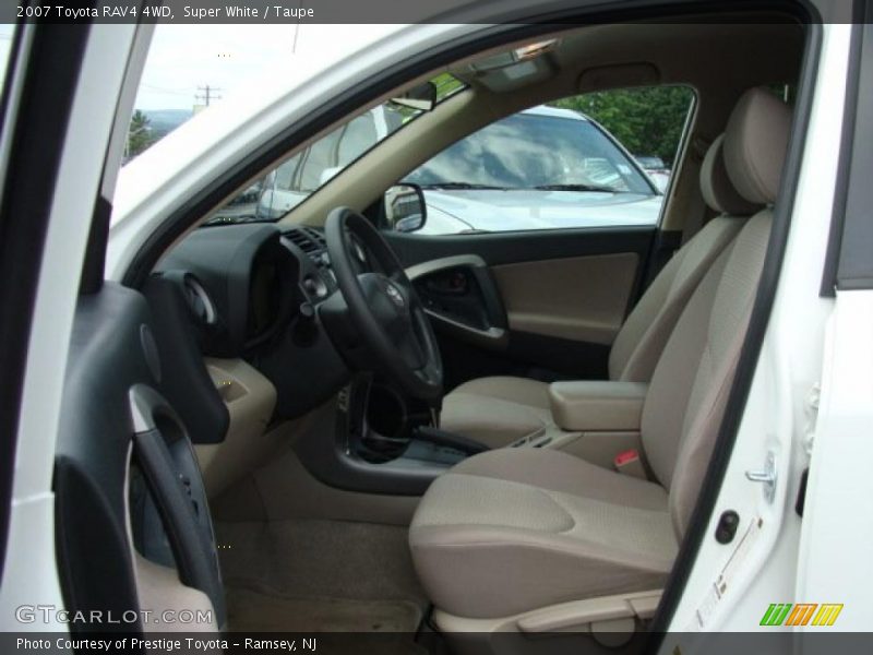 Super White / Taupe 2007 Toyota RAV4 4WD