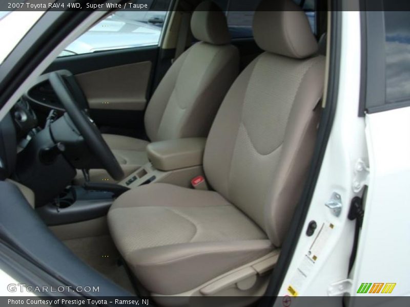 Super White / Taupe 2007 Toyota RAV4 4WD