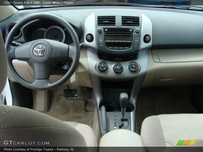 Super White / Taupe 2007 Toyota RAV4 4WD