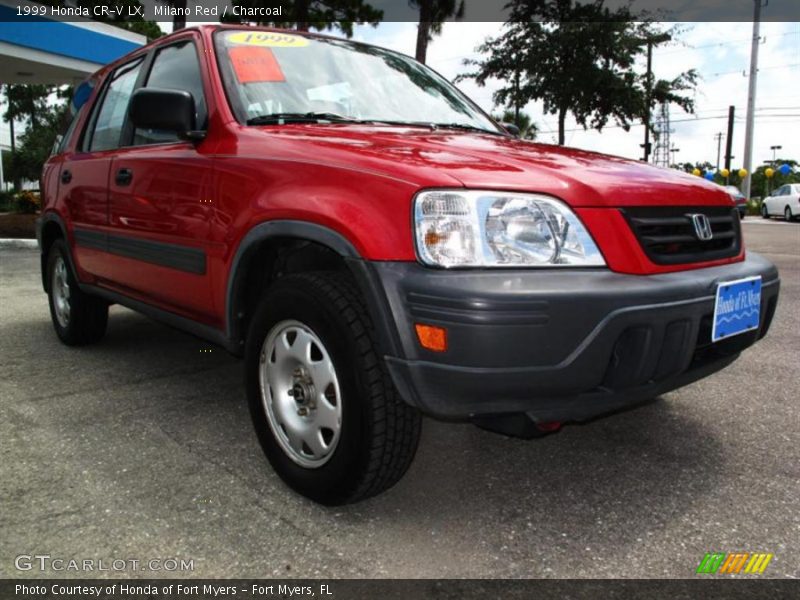 Milano Red / Charcoal 1999 Honda CR-V LX