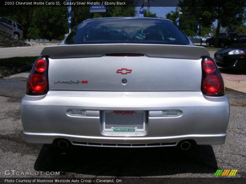 Galaxy Silver Metallic / Ebony Black 2003 Chevrolet Monte Carlo SS