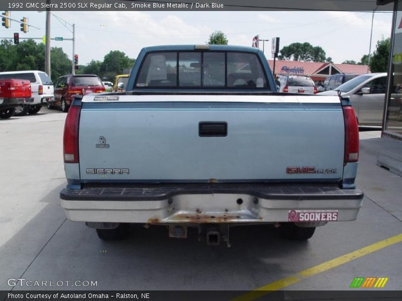 Smoke Blue Metallic / Dark Blue 1992 GMC Sierra 2500 SLX Regular Cab