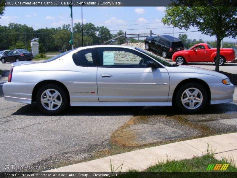 Galaxy Silver Metallic / Ebony Black 2003 Chevrolet Monte Carlo SS