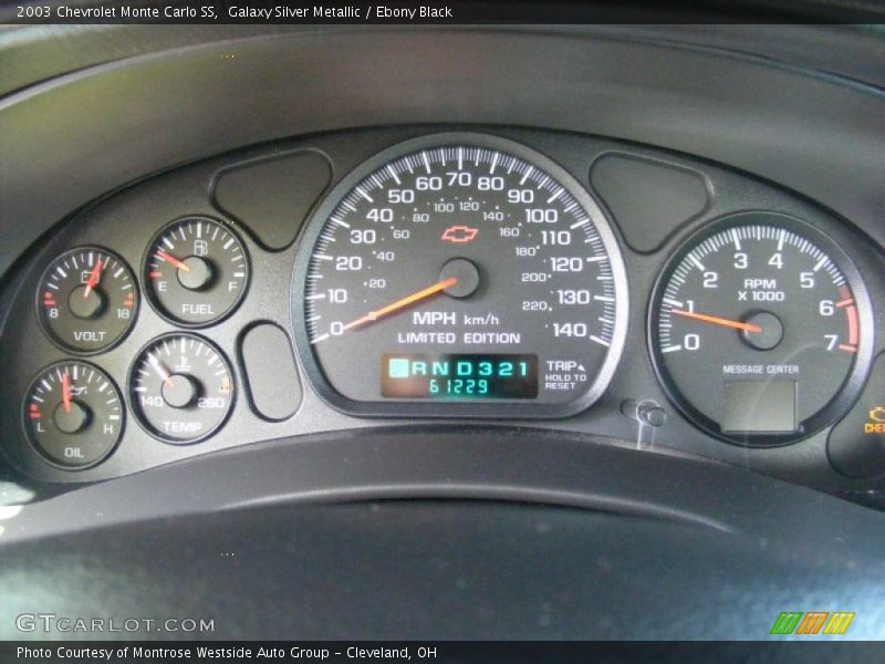 Galaxy Silver Metallic / Ebony Black 2003 Chevrolet Monte Carlo SS