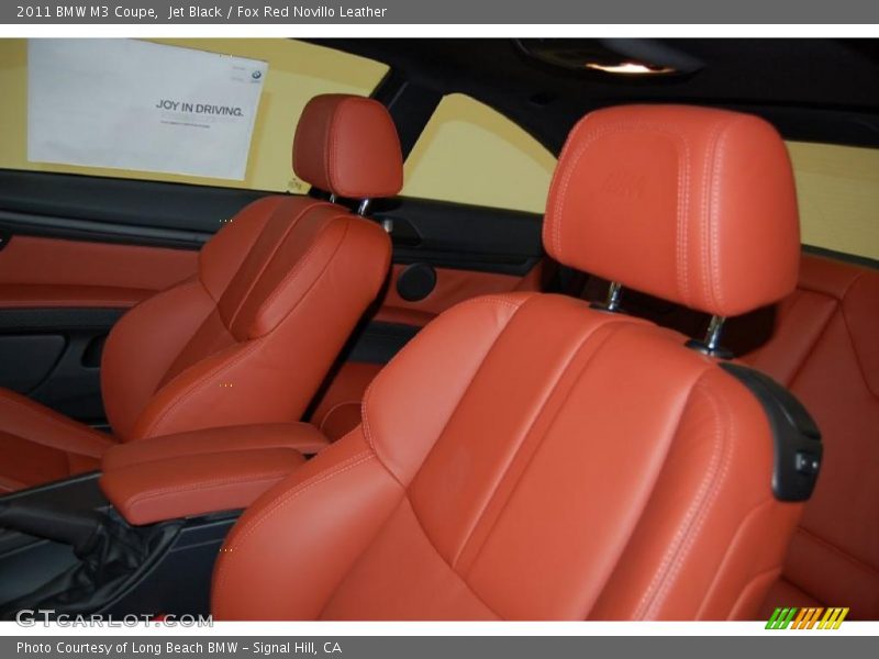 Jet Black / Fox Red Novillo Leather 2011 BMW M3 Coupe