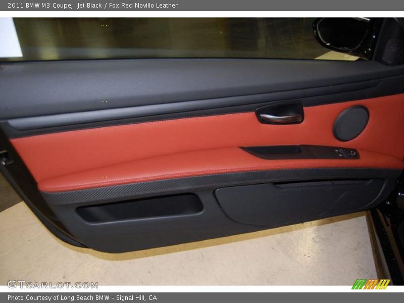 Jet Black / Fox Red Novillo Leather 2011 BMW M3 Coupe