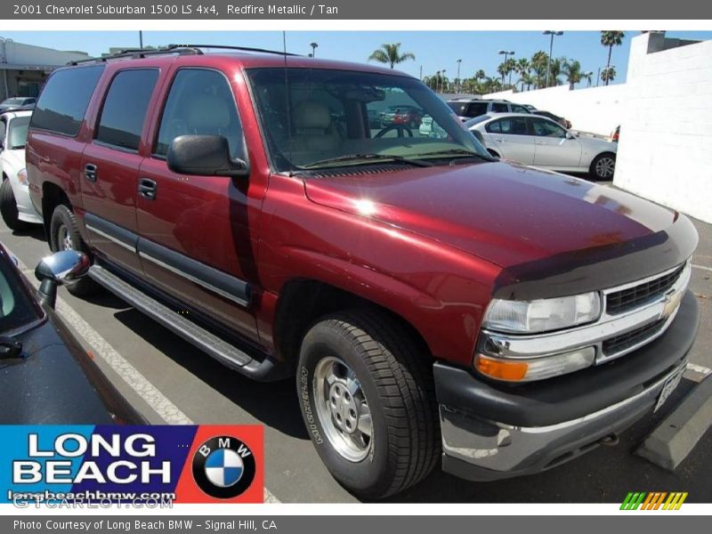 Redfire Metallic / Tan 2001 Chevrolet Suburban 1500 LS 4x4