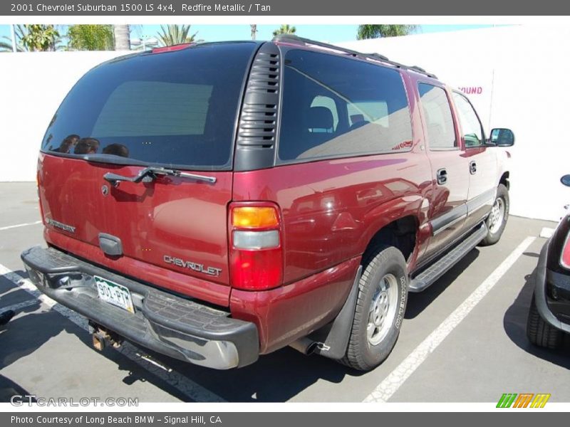 Redfire Metallic / Tan 2001 Chevrolet Suburban 1500 LS 4x4