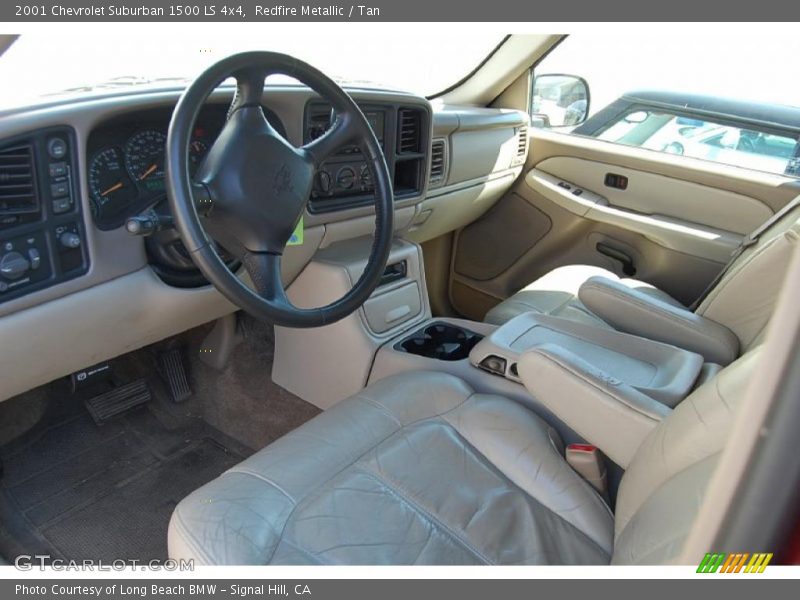 Redfire Metallic / Tan 2001 Chevrolet Suburban 1500 LS 4x4