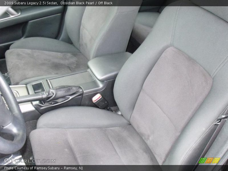 Obsidian Black Pearl / Off Black 2009 Subaru Legacy 2.5i Sedan
