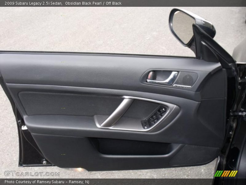 Obsidian Black Pearl / Off Black 2009 Subaru Legacy 2.5i Sedan