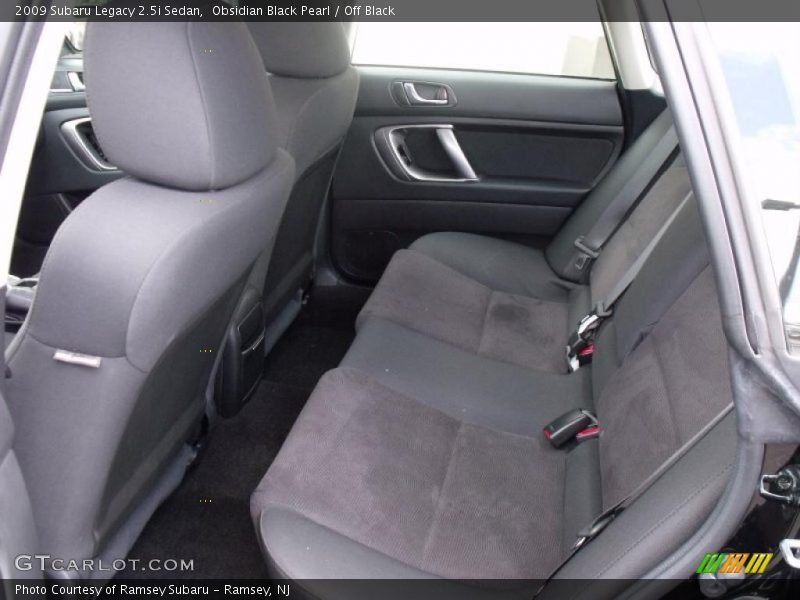 Obsidian Black Pearl / Off Black 2009 Subaru Legacy 2.5i Sedan