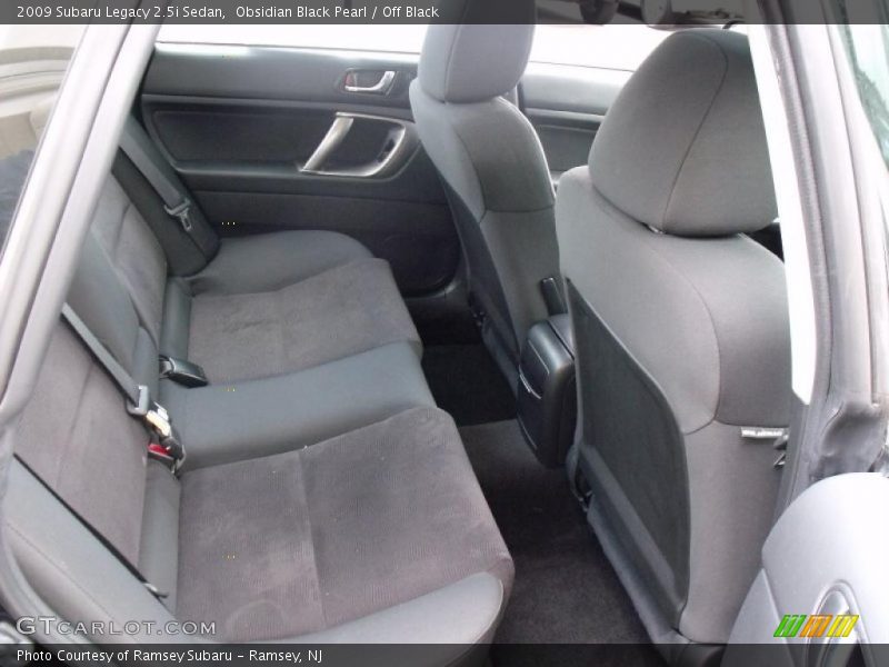 Obsidian Black Pearl / Off Black 2009 Subaru Legacy 2.5i Sedan