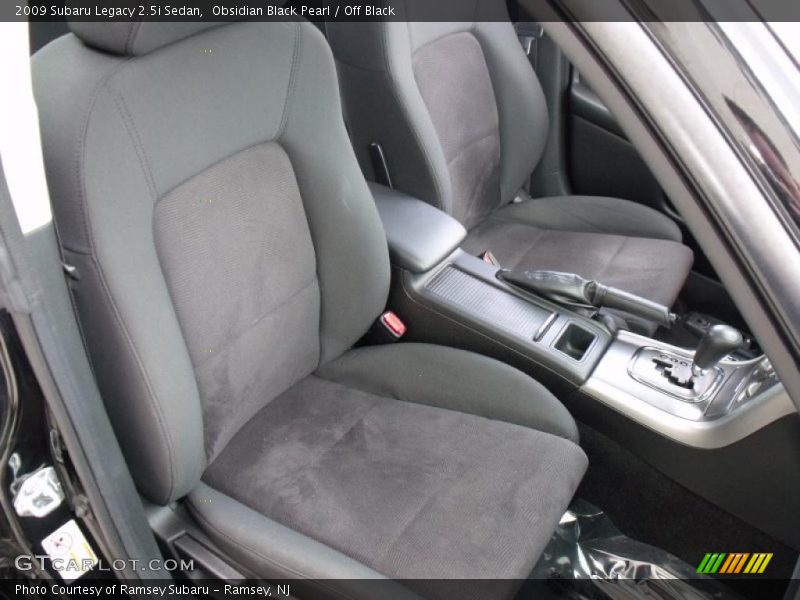 Obsidian Black Pearl / Off Black 2009 Subaru Legacy 2.5i Sedan