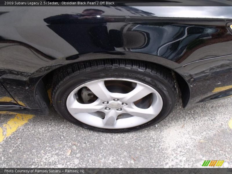 Obsidian Black Pearl / Off Black 2009 Subaru Legacy 2.5i Sedan