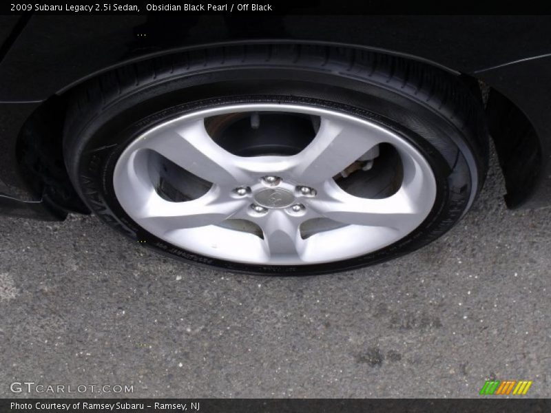 Obsidian Black Pearl / Off Black 2009 Subaru Legacy 2.5i Sedan