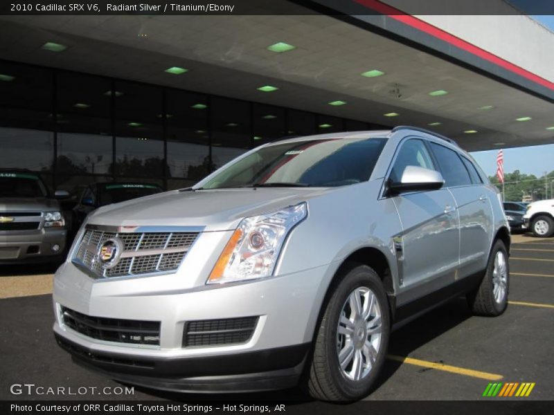 Radiant Silver / Titanium/Ebony 2010 Cadillac SRX V6