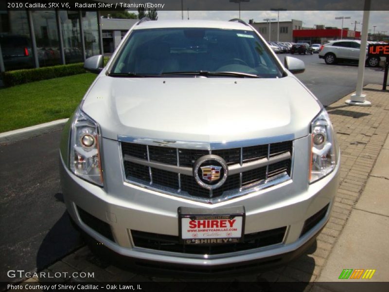Radiant Silver / Titanium/Ebony 2010 Cadillac SRX V6