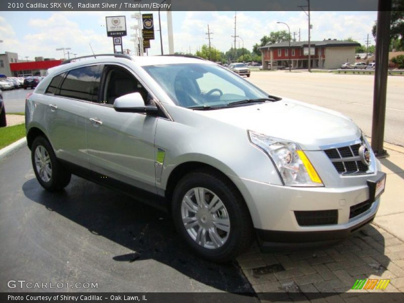 Radiant Silver / Titanium/Ebony 2010 Cadillac SRX V6