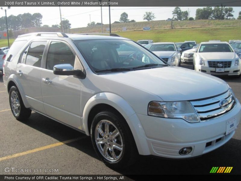 Oxford White / Medium Light Stone 2008 Ford Taurus X Limited