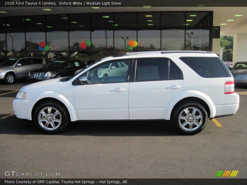 Oxford White / Medium Light Stone 2008 Ford Taurus X Limited