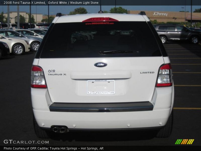Oxford White / Medium Light Stone 2008 Ford Taurus X Limited