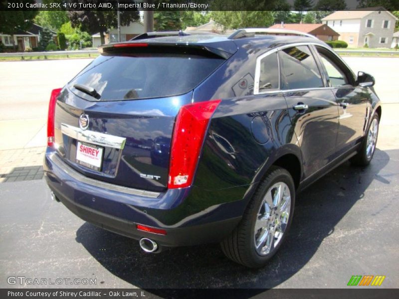 Imperial Blue / Titanium/Ebony 2010 Cadillac SRX 4 V6 Turbo AWD