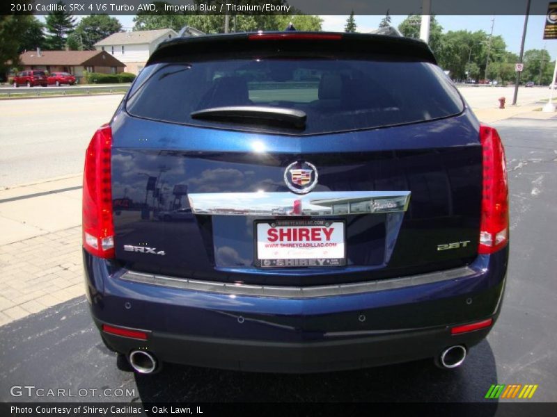 Imperial Blue / Titanium/Ebony 2010 Cadillac SRX 4 V6 Turbo AWD